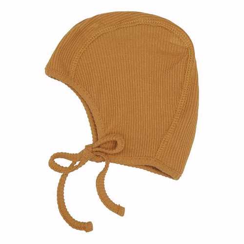 Popirol - Popirol Olai Baby Helmet Hue - Mustard - Str. 0-3 mdr.