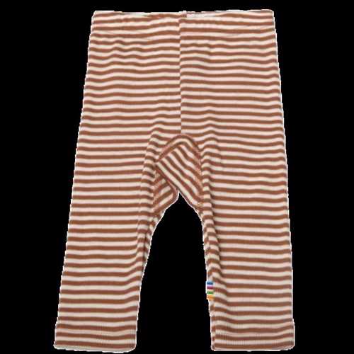 Joha Leggings i Uld/silke -Striber- Café Latte str. 90