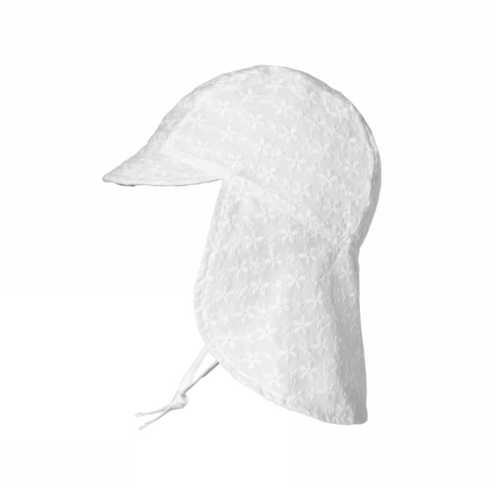 MP Denmark - MP Denmark Flora Solhat Neck Shade - White - Str. 47 (9/12 mdr.)