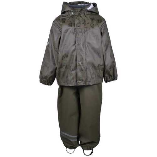 Mikk-Line - Mikk-Line PU Regntøj m. Fleece - Tarmac - Str. 98