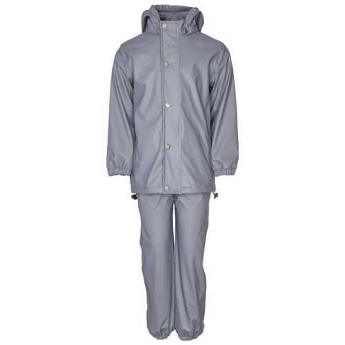En Fant - En Fant Rainwear Set Solid - Flint Stone - Str. 110