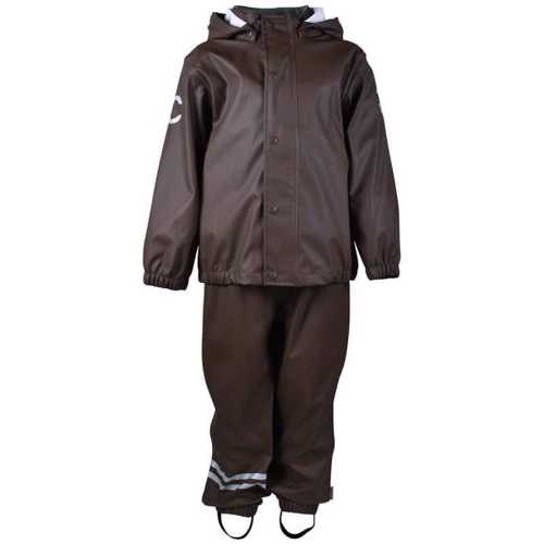 Mikk-Line -  Basic PU Regntøj - Chocolate Brown - 92